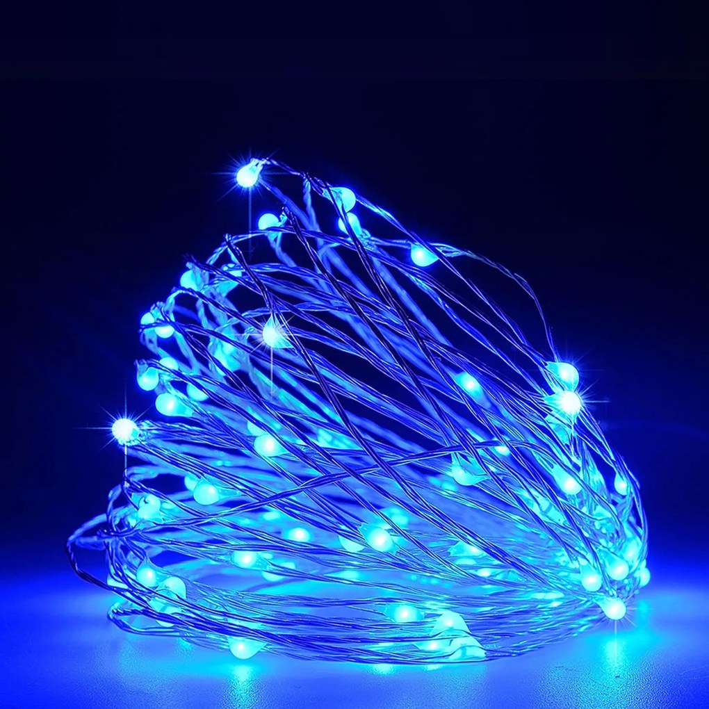 Διακοσμητική Γιρλάντα Με 100 Mini LED Φωτάκια Eurolamp 600-11722