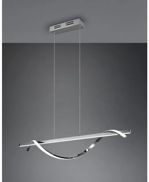 Κρεμαστό Φωτιστικό Οροφής LED 26W IP20 Isabel R32201106 Trio Lighting-R32201106-Χρώμιο R32201106