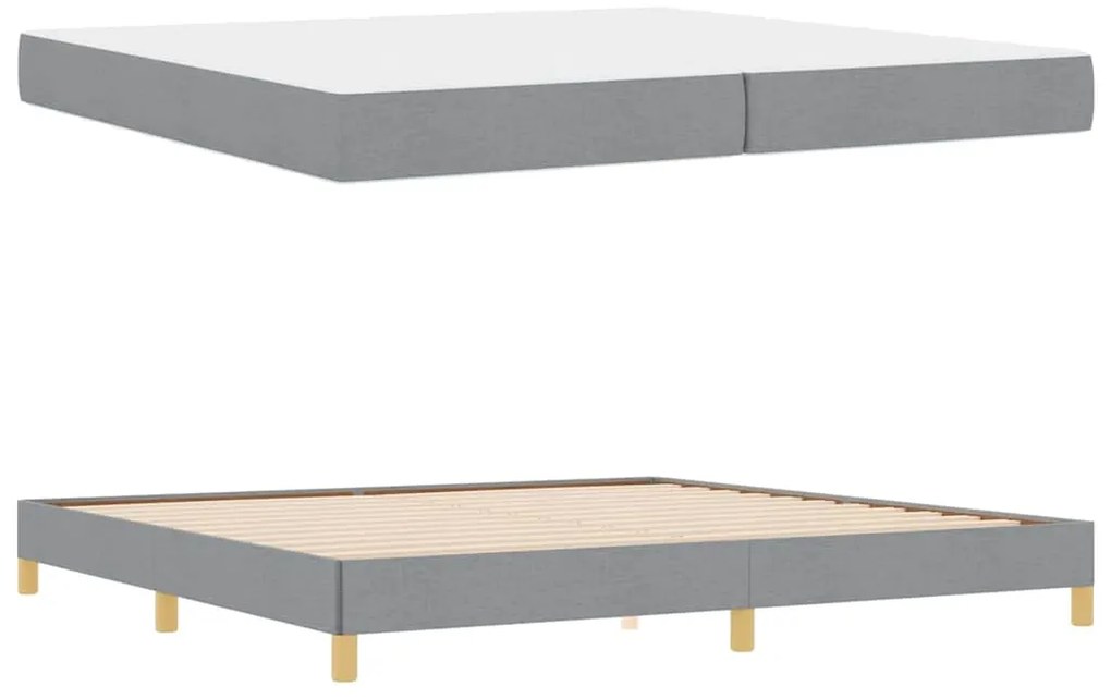 vidaXL Κρεβάτι με ελατήρια Ταμπά, Καφέ 200 x 200 cm