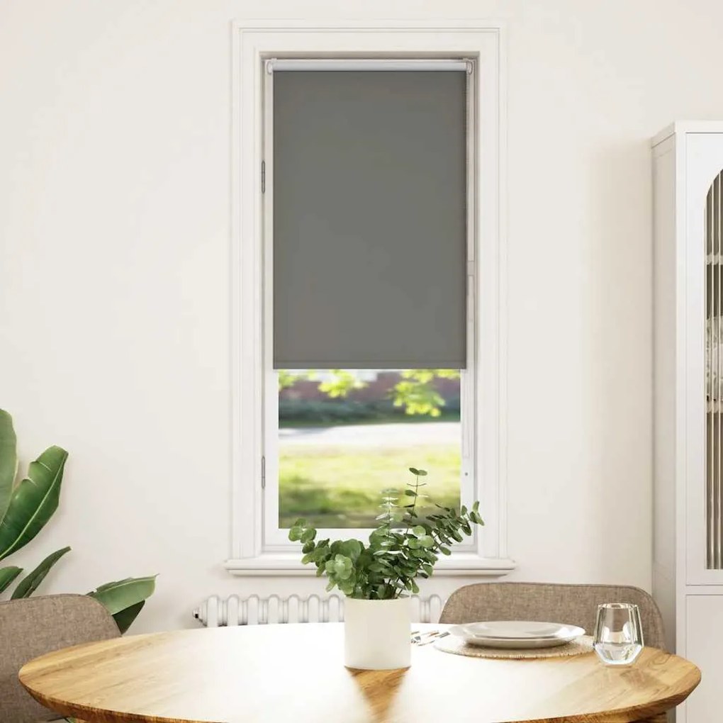 vidaXL Roller Blind Blackout γκρί 50x150 cm Πλάτος υφάσματος 45,7 cm