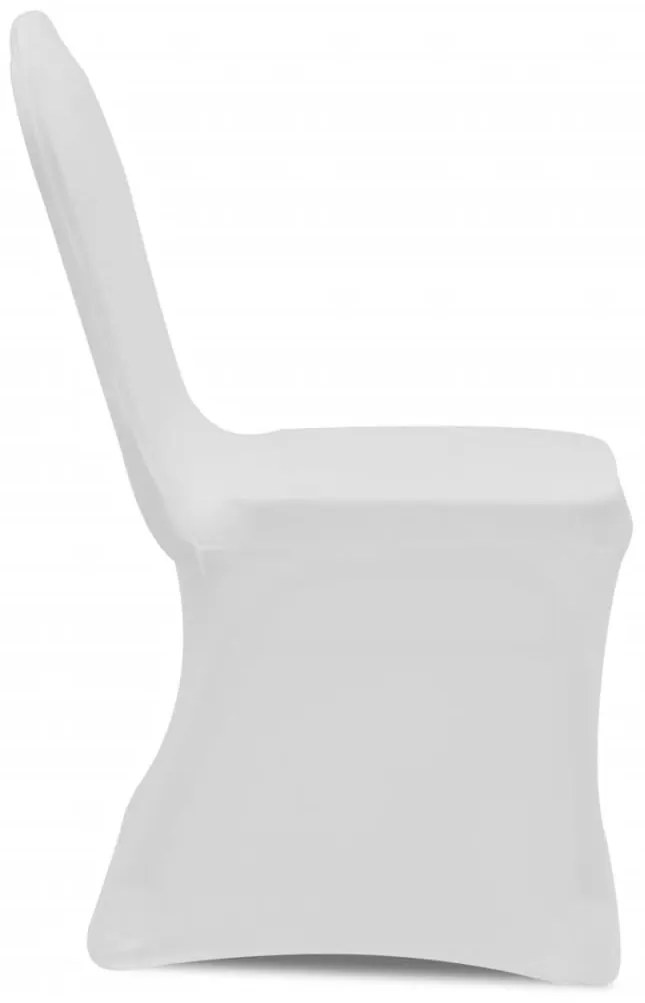 Κάλυμμα Καρέκλας Ελαστικό Λευκό 6 τεμ.