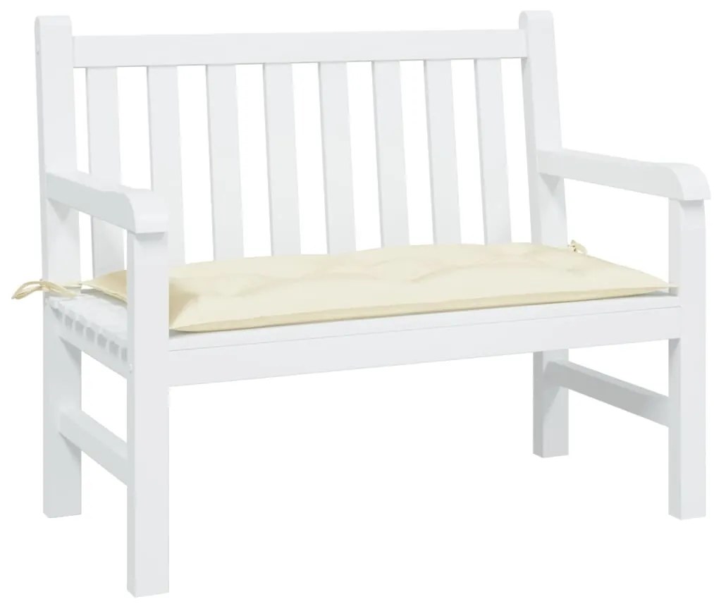 vidaXL Μαξιλάρι Πάγκου Κήπου Κρεμ 100x50x7 εκ. Ύφασμα Oxford