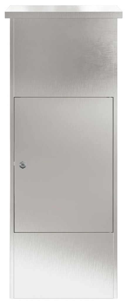 vidaXL Θυρίδα Πακέτων Μαύρο 44.5 x 29 x 110.5 εκ Ανοξείδωτο ατσάλι