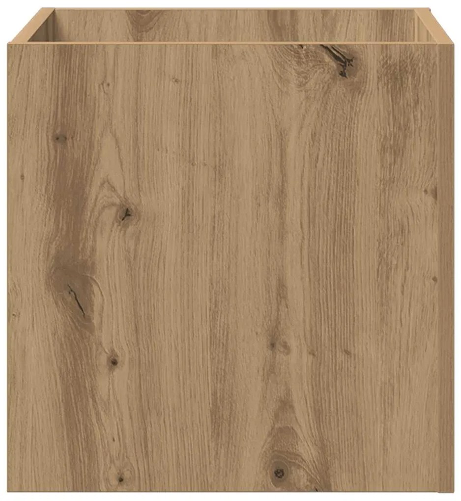 vidaXL Κουτί γλάστρας Artisan Oak 40x40x40 cm Κατασκευασμένο ξύλο