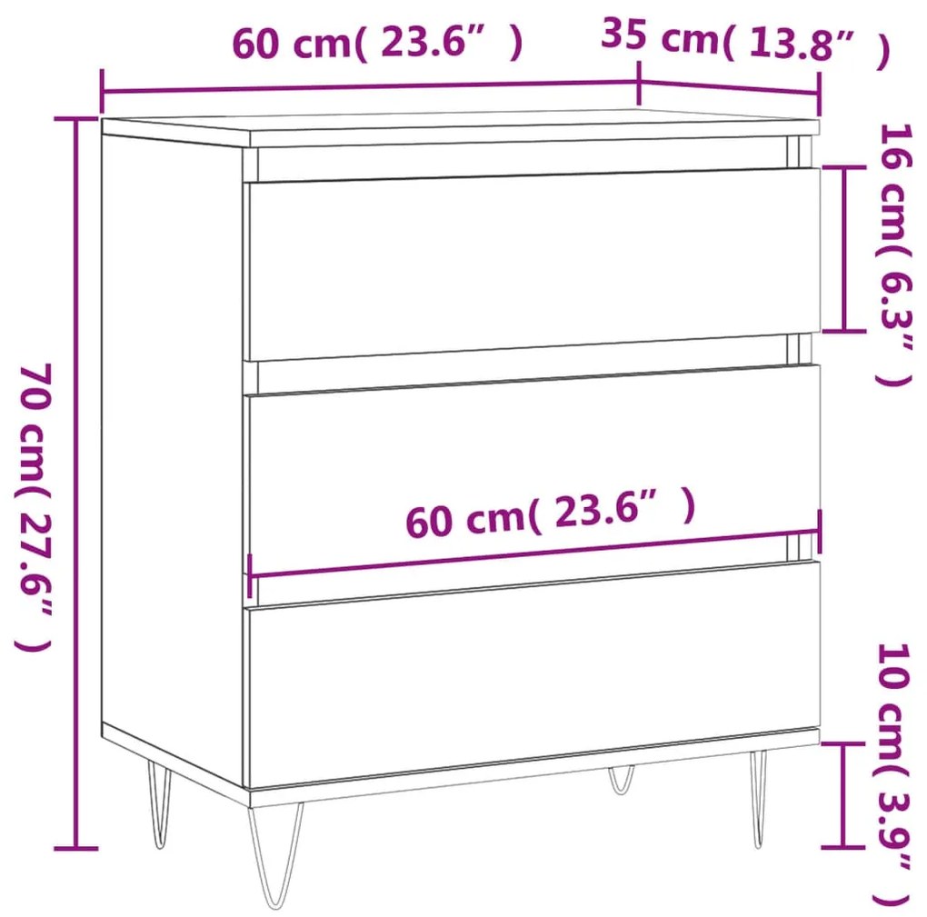 ΝΤΟΥΛΑΠΙ ΓΚΡΙ SONOMA 60X35X70 ΕΚ. ΑΠΟ ΕΠΕΞΕΡΓΑΣΜΕΝΟ ΞΥΛΟ 827186