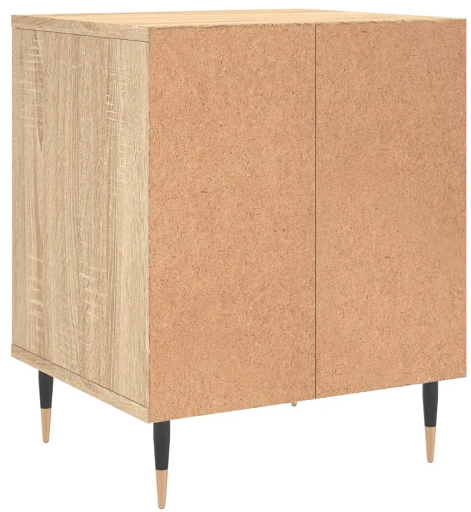 vidaXL Κομοδίνα 2 τεμ. Sonoma Δρυς 40 x 35 x 50 εκ. από Επεξεργ. Ξύλο