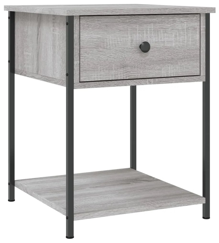 vidaXL Κομοδίνο Γκρι Sonoma 44 x 45 x 58 εκ. από Επεξεργασμένο Ξύλο