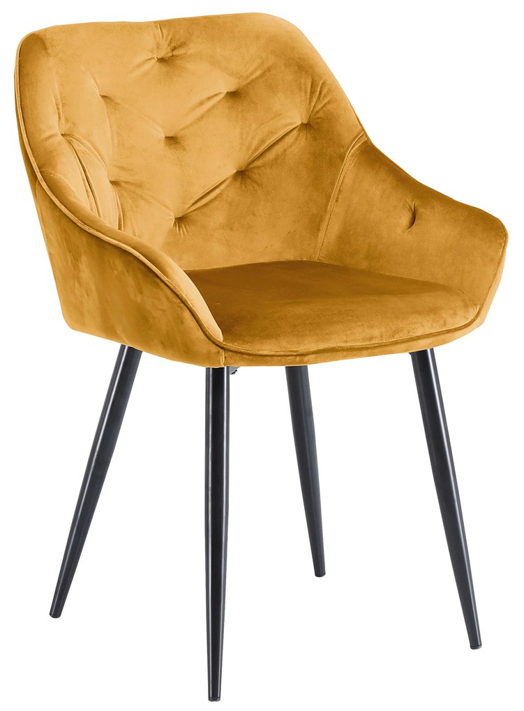 K487 chair mustard DIOMMI V-CH-K/487-KR-MUSZTARDOWY