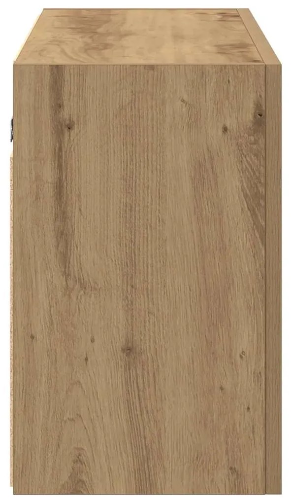 vidaXL Ντουλάπι τοίχου μπάνιου Artisan Oak 100x25x40 cm