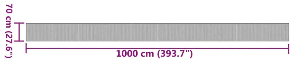 ΧΑΛΙ ΟΡΘΟΓΩΝΙΟ ΚΑΦΕ 70 X 1000 ΕΚ. ΜΠΑΜΠΟΥ 376896