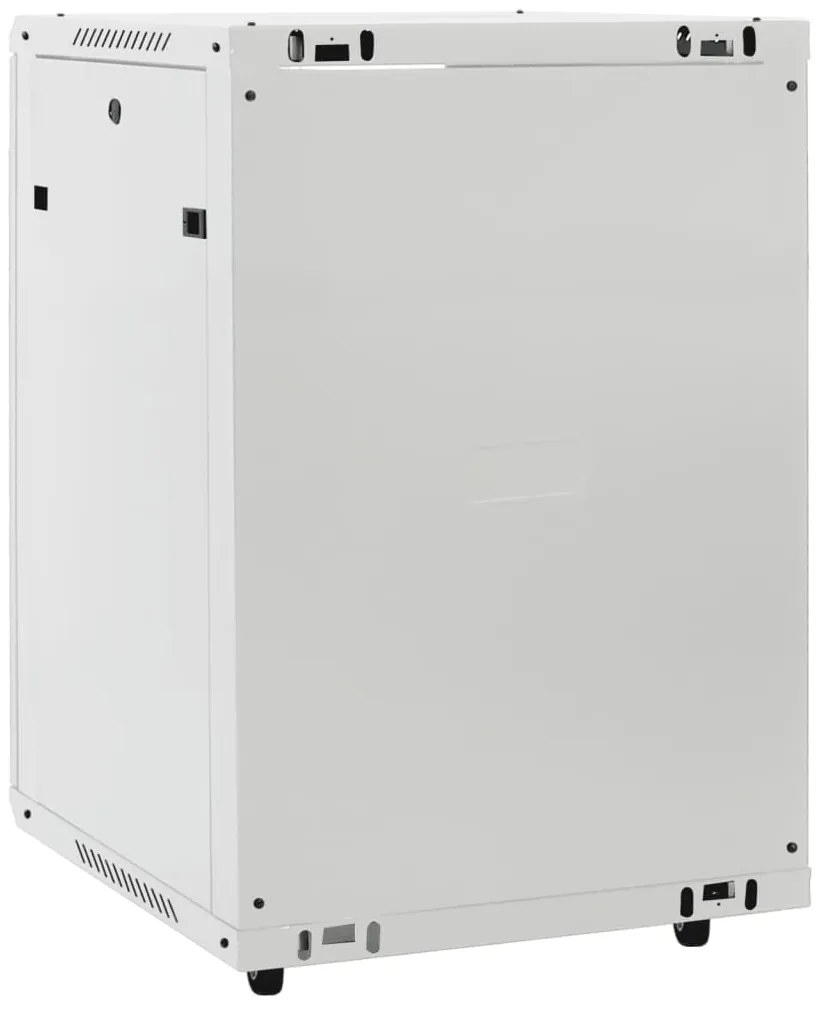 vidaXL Καμπίνα Δικτύου 15U 19" IP20 Γκρι 60x45x86 εκ.