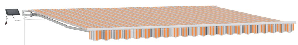 vidaXL Ανασυρόμενη Τέντα με Πολυχρωμία 500x300 cm