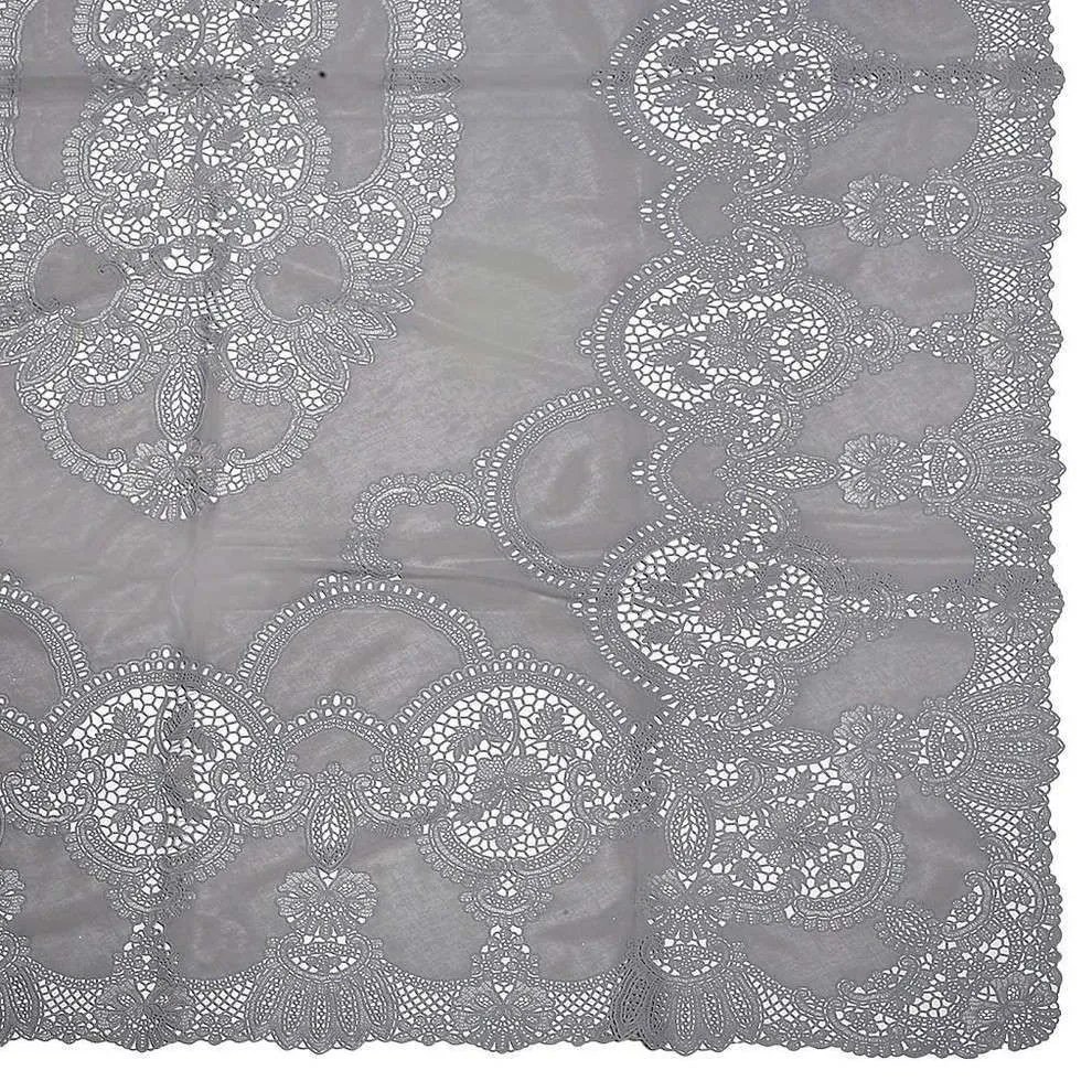 Τραπεζομάντηλο Vinyl PEZ123 Light Grey Espiel 135Χ135 Πολυέστερ