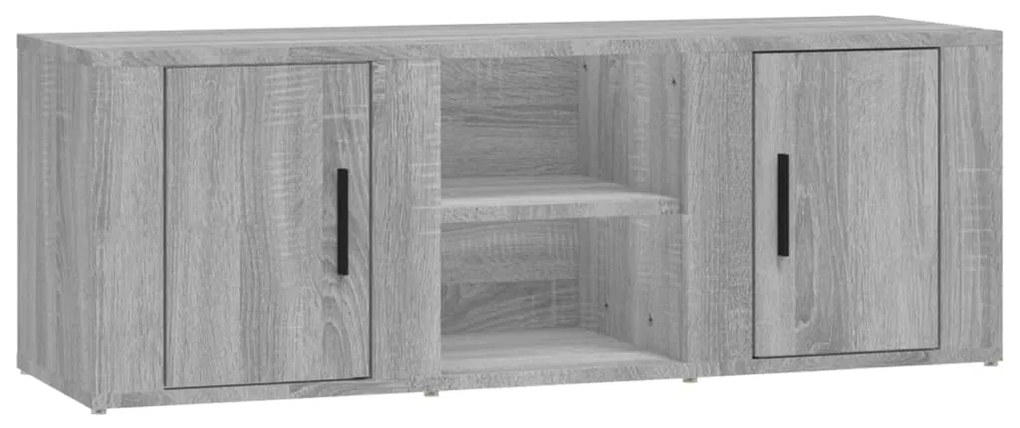 vidaXL Έπιπλο Τηλεόρασης Γκρι Sonoma 100x31,5x35 εκ. από Επεξεργ. Ξύλο