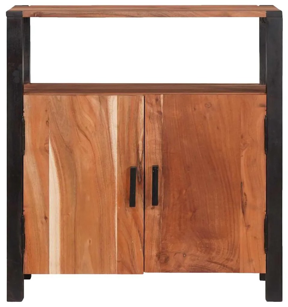 vidaXL Πλαϊνό γραφείο Καφέ 70 x 30 x 75 εκ Στερεό Ξύλο Ακακίας