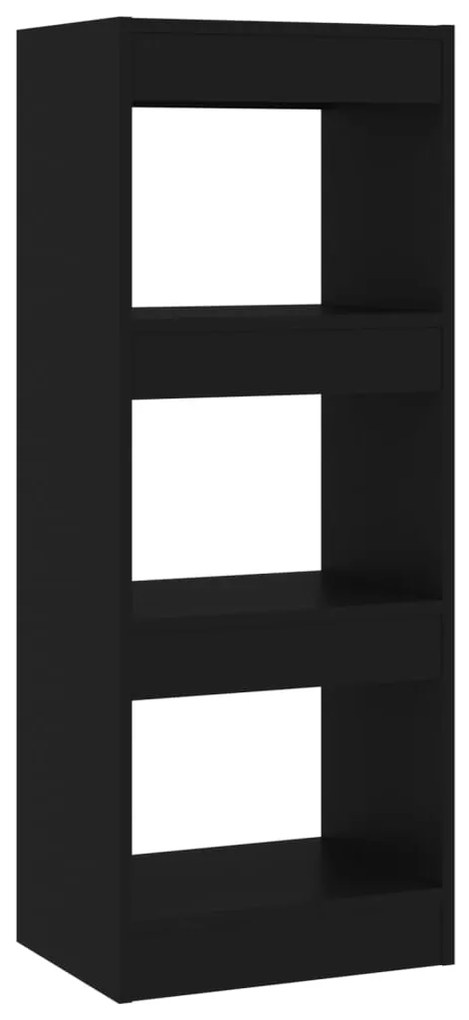vidaXL Βιβλιοθήκη/Διαχωριστικό Χώρου Μαύρο 40x30x103 εκ. Μοριοσανίδα