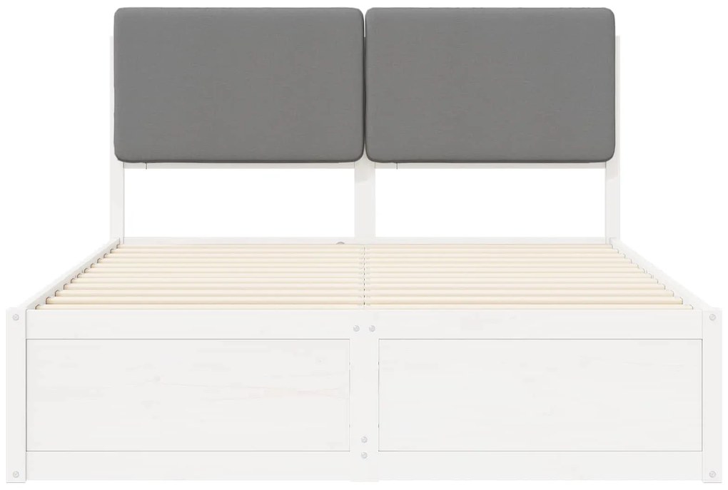 vidaXL Σκελετός Κρεβατιού με Επενδεδυμένο Κεφαλάρι Μαύρο 200 x 200 cm