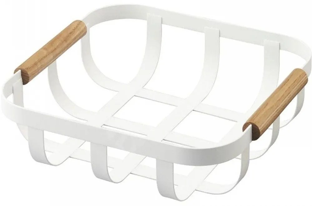 Φρουτιέρα LBTYMZK2975 23,5x22x6cm White-Natural Yamazaki Steel,Wood
