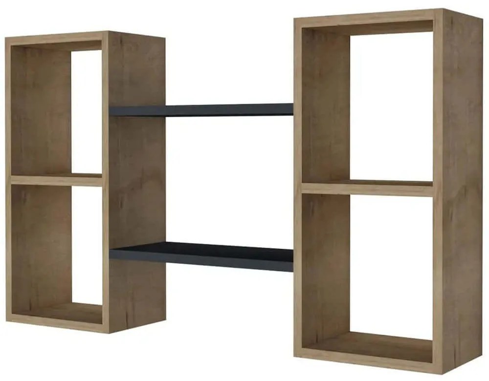 Ραφιέρα Τοίχου Bambi 835PUQ1671 105x19,6x60cm Oak-Anthracite