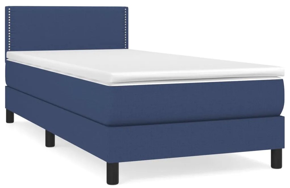 ΚΡΕΒΑΤΙ BOXSPRING ΜΕ ΣΤΡΩΜΑ ΜΠΛΕ 100 X 200 ΕΚ. ΥΦΑΣΜΑΤΙΝΟ 3139959