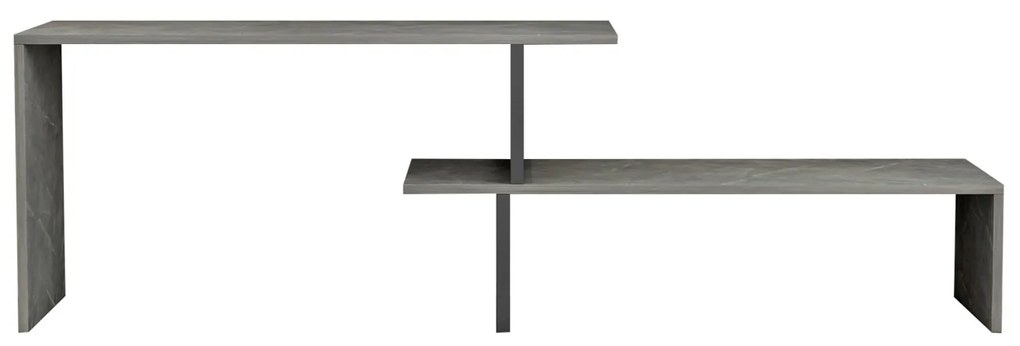 Έπιπλο τηλεόρασης BRIGGITE Μελαμίνη σε Grey Stone Texture 160x30x45Υεκ. 160x30x45 εκ.