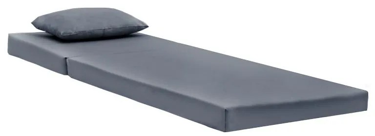 Μαξιλάρι ξαπλώστρας Sadie ύφασμα γκρι 65x185x15εκ 65x185x10 εκ.