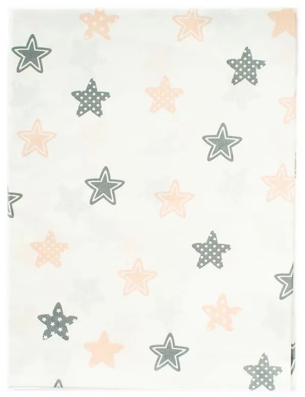 Σεντόνι Βρεφικό Star 103 Grey DimCol Λίκνου 80x110cm 100% Βαμβάκι