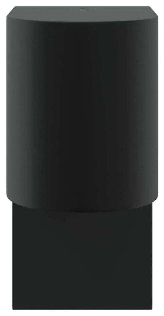 vidaXL Εξωτερικά Φωτιστικά Τοίχου 2 pcs Μαύρο 12 x 7 x 15 εκ.