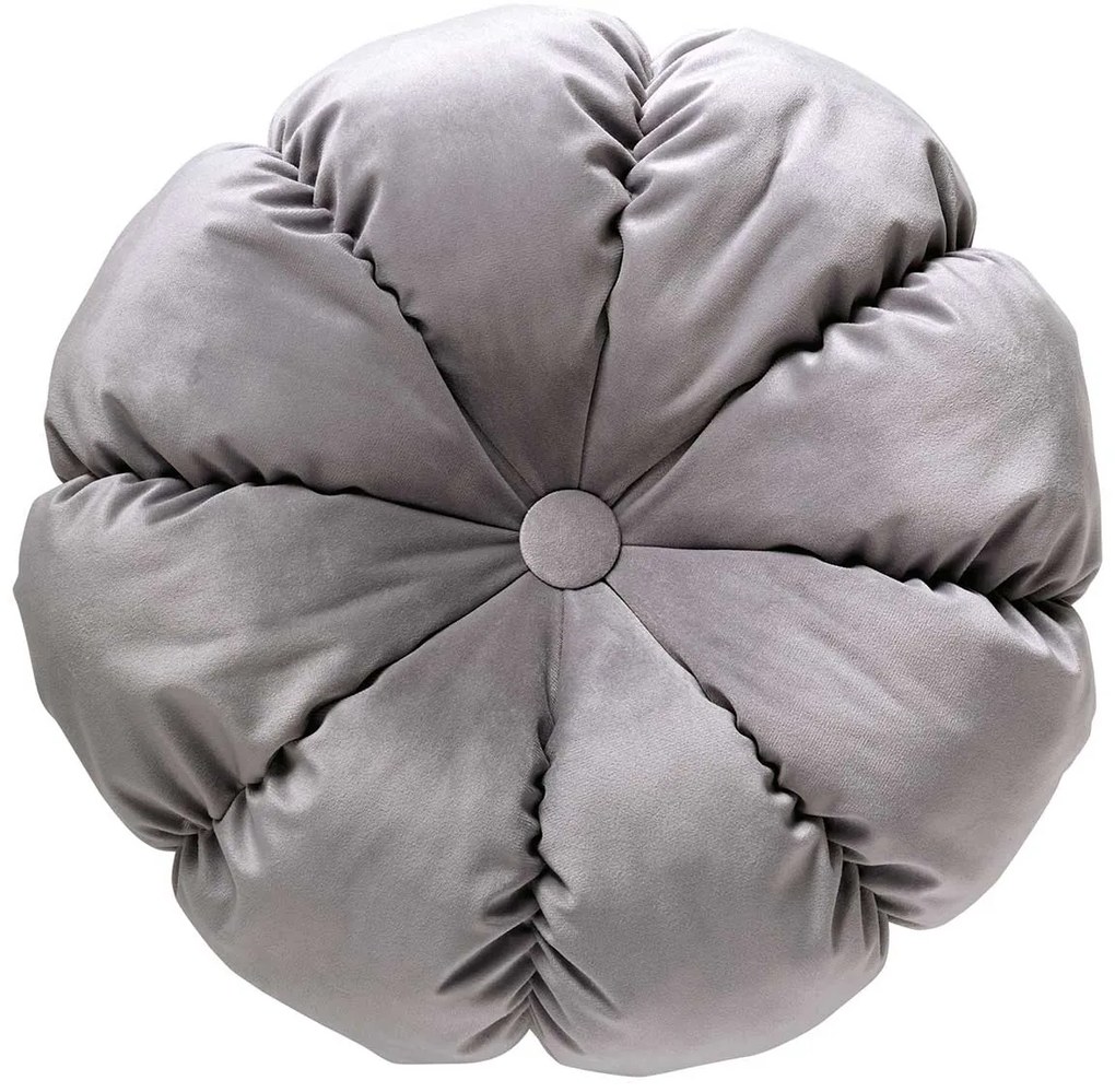 Βελουτέ Διακοσμητικό Μαξιλάρι (Φ45) Das Home Cushions 0263 Grey