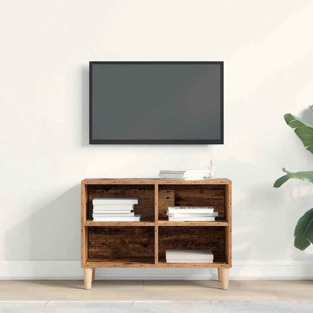 vidaXL Ντουλάπι TV Καφέ 69.5 x 30 x 50 εκ. Επεξεργασμένο ξύλο