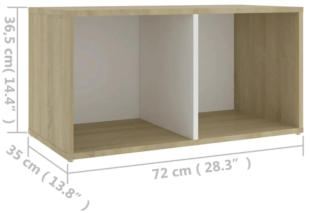 ΈΠΙΠΛΟ ΤΗΛΕΟΡΑΣΗΣ ΛΕΥΚΟ/SONOMA ΔΡΥΣ 72X35X36,5 ΕΚ. ΜΟΡΙΟΣΑΝΙΔΑ 805530