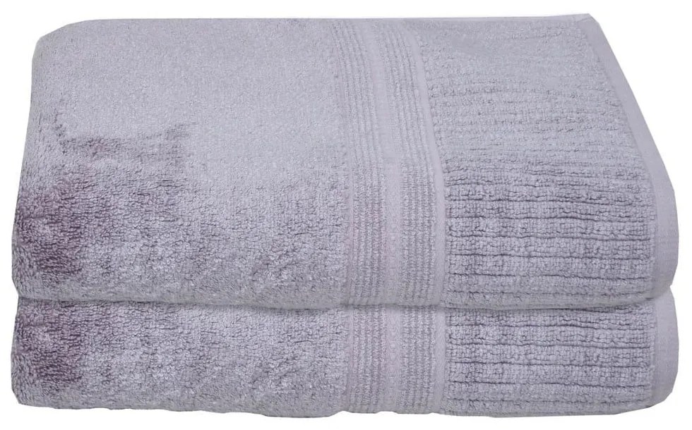 Πετσέτα Modal 3 Grey Anna Riska Προσώπου 50x100cm Cotton-Physical Fiber