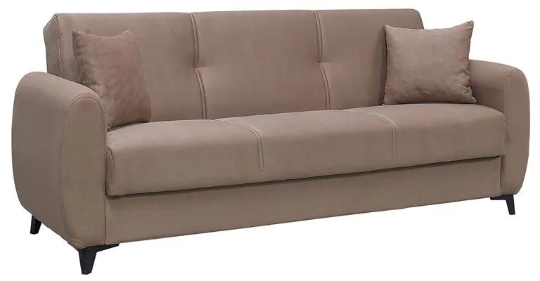 DARIO Καναπές – Κρεβάτι με Αποθηκευτικό Χώρο, 3Θέσιος Ύφασμα Καφέ  Sofa:210x80x75 Bed:180x100cm [-Καφέ-] [-Ύφασμα-] Ε9931,3