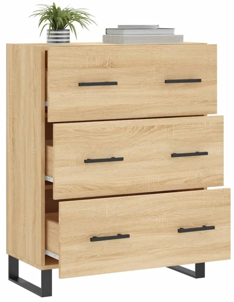 vidaXL Ντουλάπι Sonoma Δρυς 69,5 x 34 x 90 εκ. από Επεξεργασμένο Ξύλο