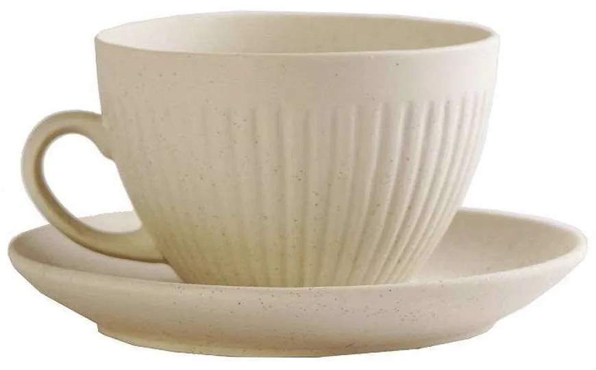 Φλιτζάνι Cappuccino Με Πιατάκι Gobi OW2028K6 290ml White Espiel Πορσελάνη