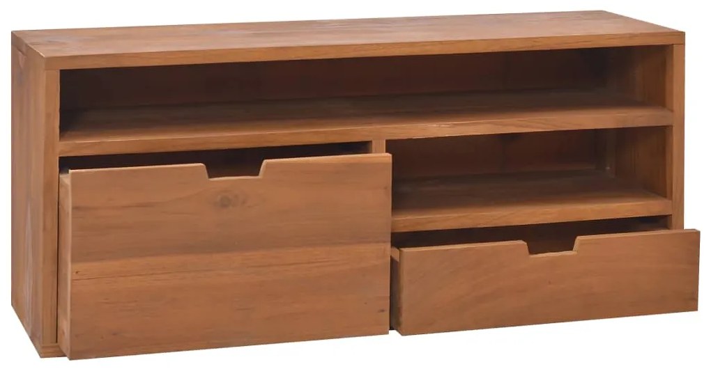 vidaXL Έπιπλο Τηλεόρασης 90 x 30 x 40 εκ. από Μασίφ Ξύλο Teak