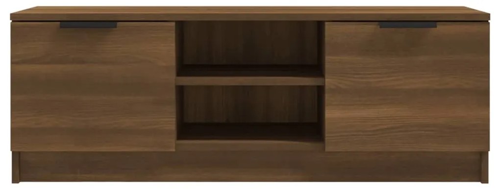 vidaXL Έπιπλο Τηλεόρασης Καφέ Δρυς 102x35x36,5 εκ. Επεξεργασμένο Ξύλο
