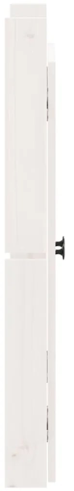 vidaXL Πόρτες Κουζίνας Εξ. Χώρου 2 τεμ. Λευκές 50x9x82 εκ. Μασίφ Πεύκο