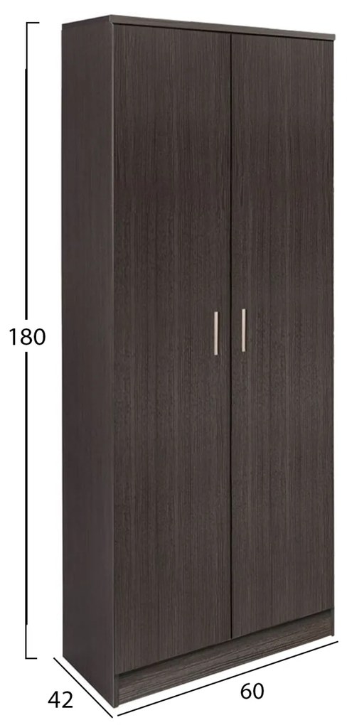 ΝΤΟΥΛΑΠΑ 2ΦΥΛΛΗ BAILEY ΜΕ ΤΡΙΑ ΡΑΦΙΑ HM337.01 ZEBRANO 60Χ42Χ180εκ.