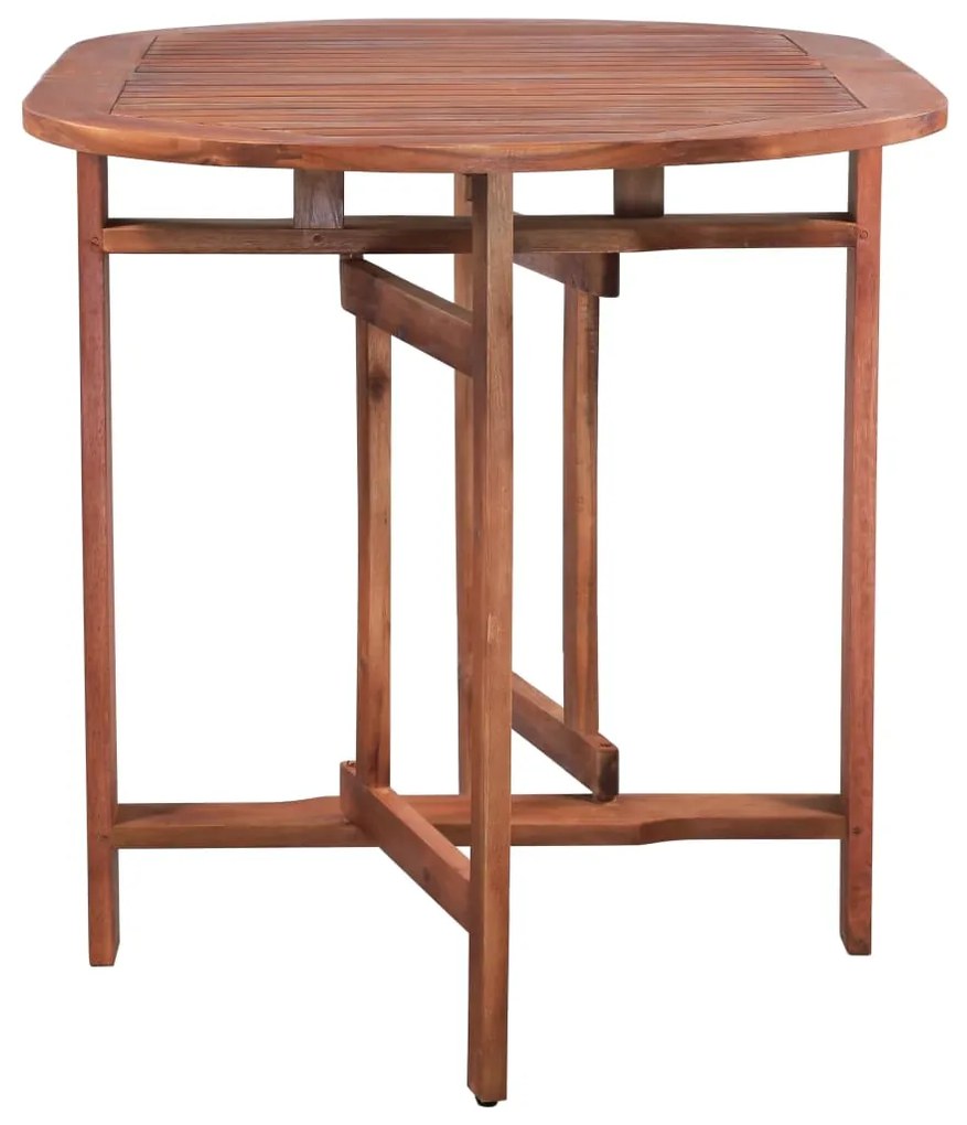 vidaXL Τραπέζι Κήπου 120 x 70 x 74 εκ. από Μασίφ Ξύλο Ακακίας