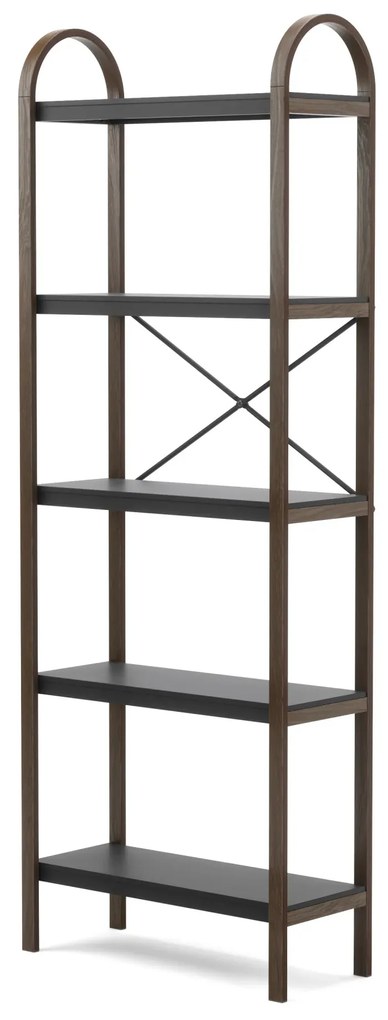 Ξύλινη ραφιέρα δαπέδου 170x26x61εκ Umbra Bellwood blk