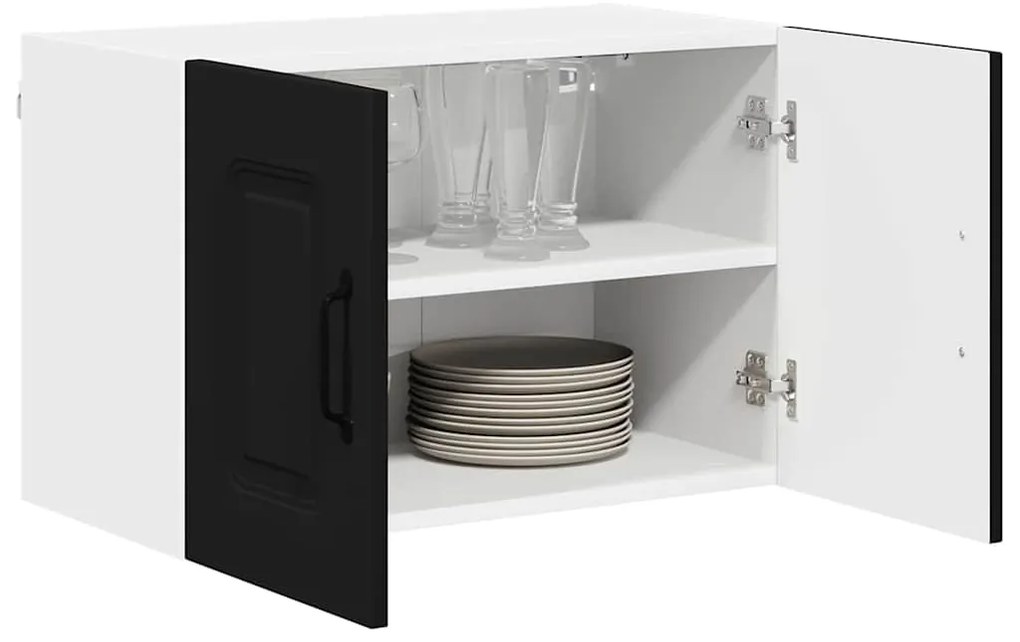 vidaXL Ντουλάπα Κουζίνας Kalmar 2 pcs Μαύρο 60 x 31 x 40 εκ