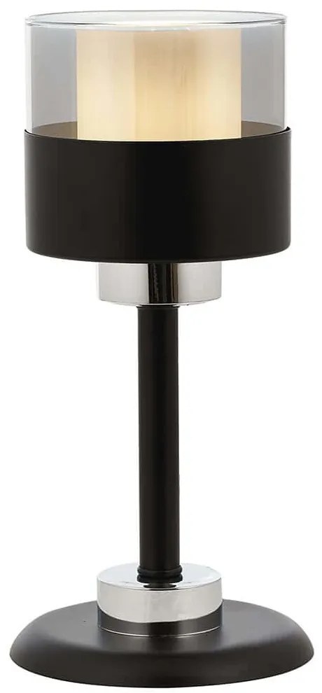 Φωτιστικό Επιτραπέζιο 683AVN2112 Φ16x36cm 1xE27 40W Black-Silver Opviq