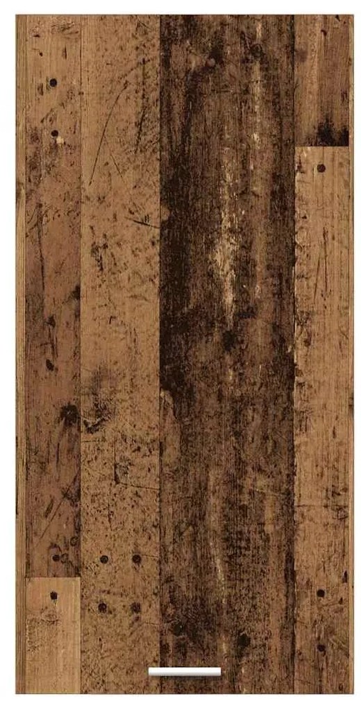 vidaXL Κρεμαστό ντουλάπι Παλαιό Ξύλο και Λευκό 50 x 31 x 100 εκ.