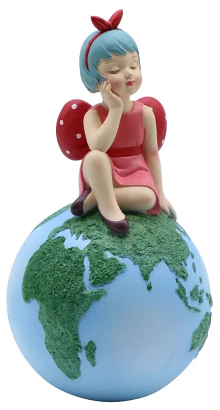 TRAVEL GIRL 3 DECO POLYRESIN ΠΟΛΥΧΡΩΜΟ D12,5xH24cm - 020793 - 020793