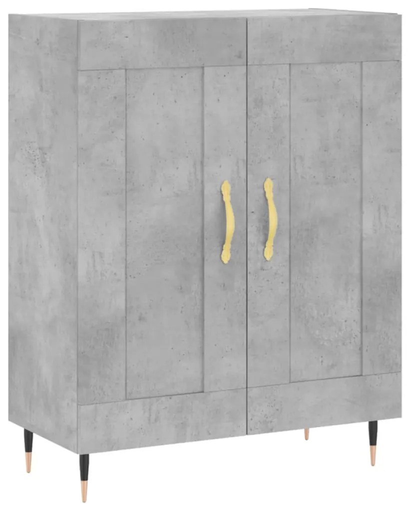 vidaXL Ντουλάπι Γκρι Σκυροδέματος 69,5x34x90 εκ. Επεξεργασμένο Ξύλο