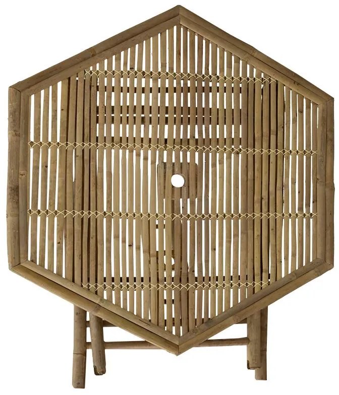 Τραπέζι Nando πτυσσόμενο bamboo φυσικό 114x100x75εκ 114x100x75 εκ.