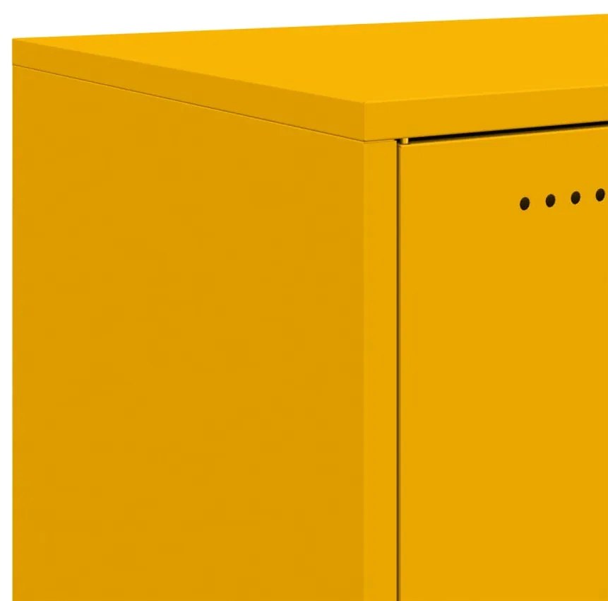 Έπιπλο Τηλεόρασης Μουσταρδί Κίτρινο 68x39x43,5 εκ. από Ατσάλι - Κίτρινο