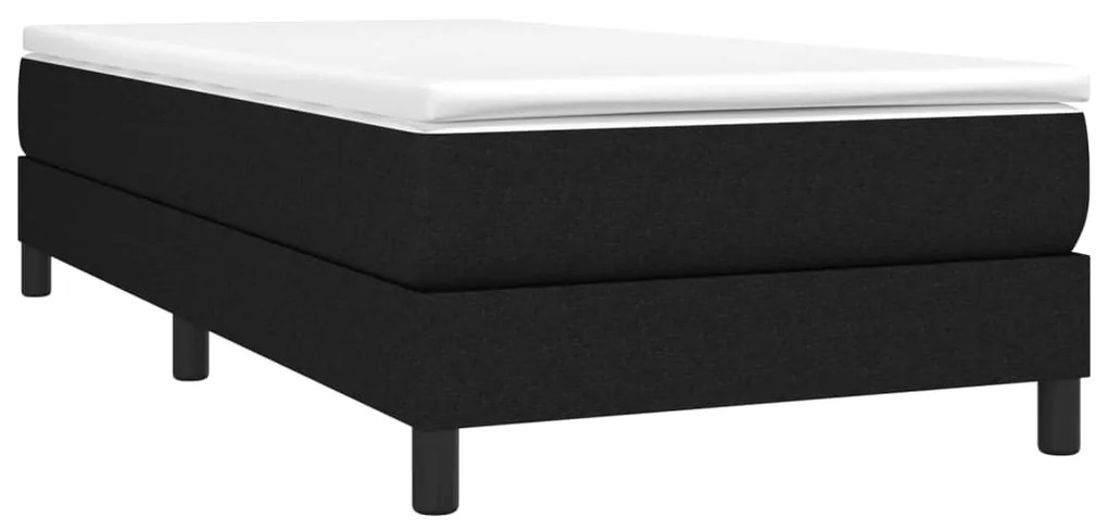 vidaXL Πλαίσιο Κρεβατιού Boxspring Μαύρο 80 x 200 εκ. Υφασμάτινο