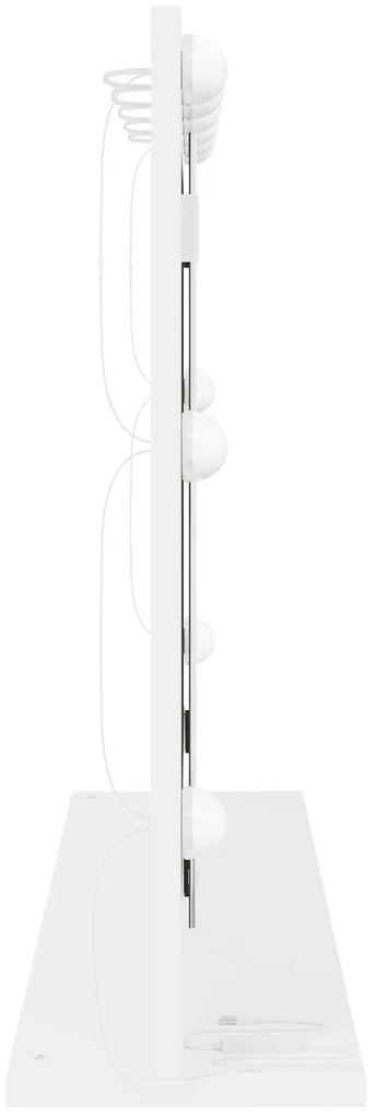 vidaXL Καθρέφτης Vanity με LED Φώτα Λευκό 80x55x18 εκ.